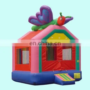 Girly Butterfly Inflatable Bouncy Castle thumbnail-1