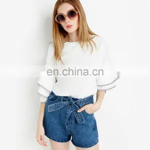 Female Chiffon Floral Print Shirts Black Outdoor Clothing Shirts thumbnail-3