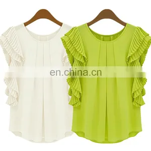 Wholesale China T Shirt Long Sleeve t Shirt Chiffon Comfortable t Shirt thumbnail-3