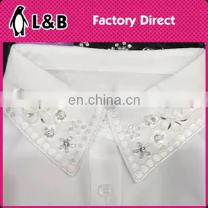New Design Shirt Neckline With Rhinestone /Bead Detachable Collar Garment Ornament thumbnail-4