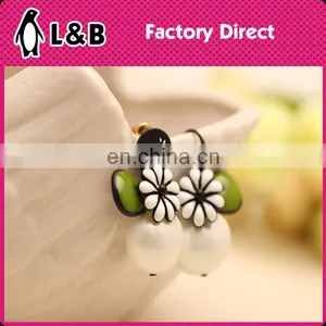 Plastic Flower Earrings Flower Shaped Earrings thumbnail-6