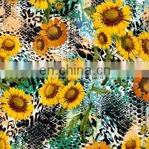 New Style Print Polyester Fabric Chiffon Free Sample For Woman Garment thumbnail-2
