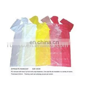 LDPE Raincoat 100% New Material PE thumbnail-1