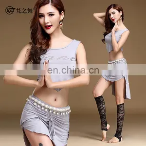 T-5126 New Arrival Fashion Sexy Sleeveless Modal Bellydance Costumes thumbnail-2