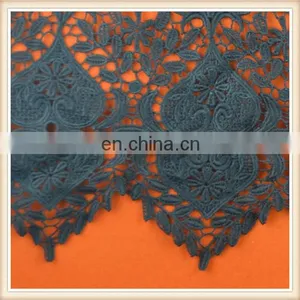 Latest Design Black Crochet Lace Wholesale Guipure Lace Fabric for Dress thumbnail-2