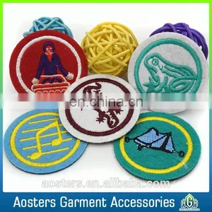Wholesale Custom Logo Felt Cloth Embroidery Badge Sewing on Clothing thumbnail-5