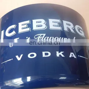 Double Wall Plastic Beer Ice Bucket Cooler With Ronud Cover thumbnail-4