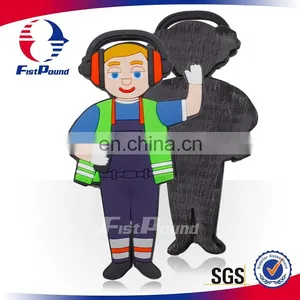 Cartoon Traffic Policer Fridge Magnet thumbnail-1