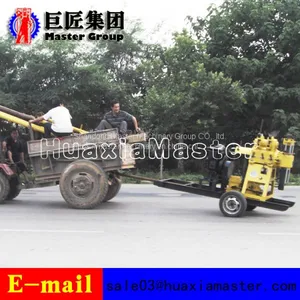 XYX-200 Wheeled Hydraulic Core Drilling Rig Trailer Travelling Hydraulic Water Well Drilling Machine Mobile and Convenient thumbnail-2