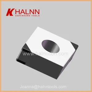 PCBN Hard Turning Inserts for Turning 42CrMo4 Bearing Steel Materials Wind Turbine Bearing With Halnn DNGA160402-3S thumbnail-1