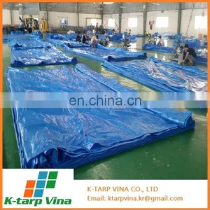 980gr Blue Tarpaulin Sheet, Japan Quality, Korea Standard, Made In Vietnam thumbnail-3