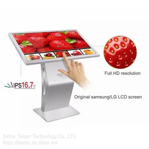 Interactive Touch Screen Display Floor Standing Kiosk 32'' 43'' 49