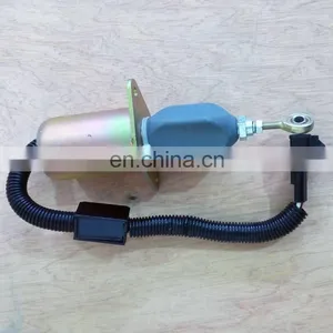 Genuine DCEC 6CT Diesel Engine Part 3977620 24V Fuel Shutoff Solenoid Switch thumbnail-3