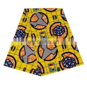 Bedding Fabric 100% Cotton African Wax Print Fabric for Home Textile thumbnail-2