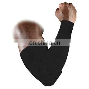 Compression Elbow Sleeve Arm Sleeves Elbow Brace With Honeycomb Pad thumbnail-4