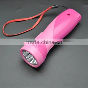 Rechargeable Led Flashlight OMK 3224 Pink Led Flashlight thumbnail-1