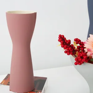 Simple Red Blue Wedding Decoration Color Ceramic Vase For Home Decor thumbnail-1