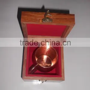 Copper Moscow Mule Mug Set Of Two With Wooden Box, Copper Mug With Custom Packing Service thumbnail-3