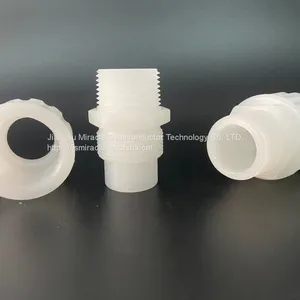 Corrosion Resistant High Temperature Plastic Tube Fittings PVDF Male Connector thumbnail-3