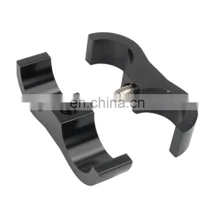 AN6 AN8 AN10 Billet Aluminum Anodized Black Braided Hose Separator Clamp Fuel Line Divider Clamp thumbnail-4