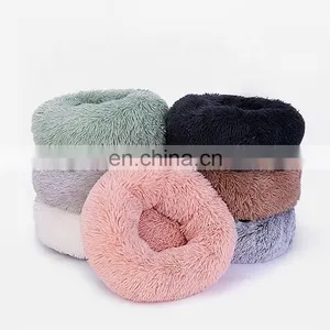 Fashion Style Round Plush Comfortable Dog Bed for Pets thumbnail-1