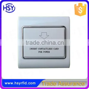 HSY-P128 Hotel Take Power Insert Card Energy Saver Switch Wall Switches Energy Saving Key Card Power Switch for Hotel Management thumbnail-1