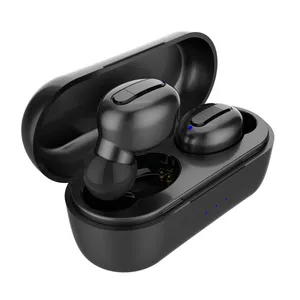 Factory True Wireless Stereo Earphone V1 TWS 5.0 Waterproof Dustproof HIFI Earbuds 8D Surround Dinaural HD Sound Headset thumbnail-1