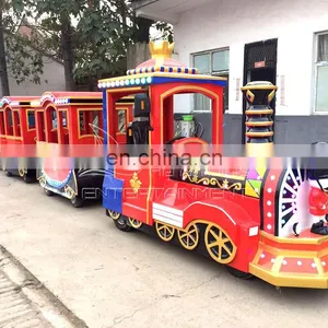 Best Selling Products Electric Used Fiberglass Trackless Train for Adult thumbnail-1