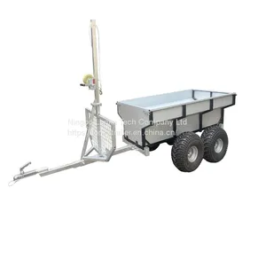 LOG Trailer With Box &crane thumbnail-2