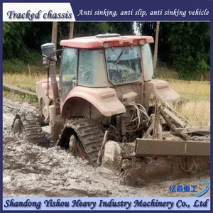 Wheel Tractor Modified With Triangular Track Wheels for Anti-skid and Anti Sinking thumbnail-5