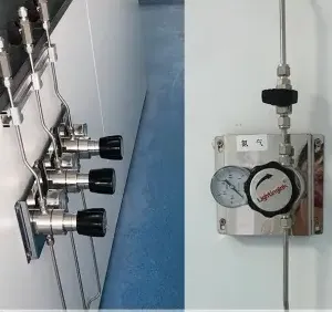 Laboratory Gas Pipeline Centralized Supply System Engineering Installation Gas Pipeline Renovation Piping Stainless Steel Pressure Reducing Valve thumbnail-1