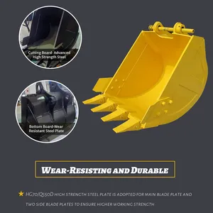 Sany Excavator Bucket Hardox 500 Steel SY245C Compatible Quarry Mining Teeth Kit ISO 9001 Certified Africa Dubai Warehouse Stock thumbnail-5