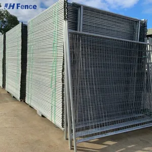 Construction Site Hoarding Fence Australia Movable Wire Mesh Cross Tube Temporary With Foot thumbnail-4