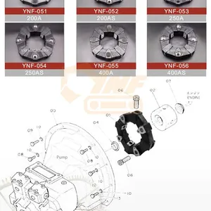 YNF Factory Wholesale Flexible Rubber Coupling CF-A for Excavator Air Compressor Connecting Glue Assembly thumbnail-5