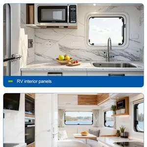 Indonesia Commercial Refrigerator FRP Panel White Gel-Coated Smooth Surface Clean RV VAN Moisture-Resistant Lembaran FRP Panel thumbnail-3