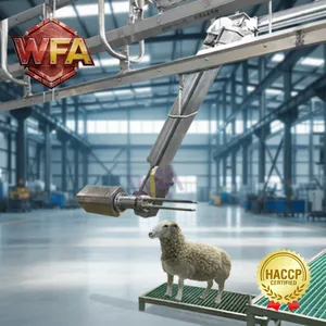 Full Automatic Hydraulic Sheep Slaughter Equipment Custom Layout Complete Goat Abattoir Line For Africa Bangladesh Somalia thumbnail-1