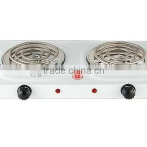 2 Burner Kitchen Electric Hot Plate With Different Plug thumbnail-1