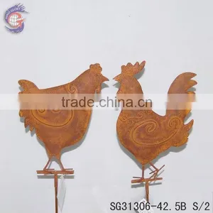 Crafts of Metal Chicken Figurine Decorations for Sale thumbnail-3