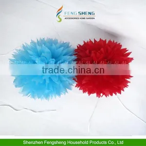 10" Tissue Paper Pompoms Flowers Ball Wedding Table BabyShower Decoration thumbnail-1