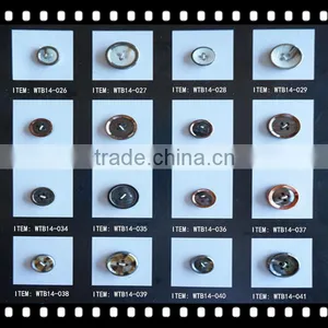 12L Burgundy Color Round 4-Holes Plating Eco-Friendly Shirt ABS Button thumbnail-3