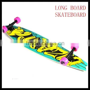 Canadian Maple Wooden Longboard Skateboard thumbnail-1