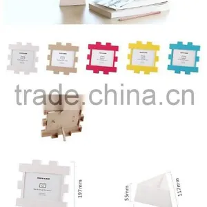 Puzzle Photo Frame Family / Wedding / Sexy Photo Frame Green Abs Plastic Photo Frame, Cheap 3D Plastic Photo Frame for Family Quality Choice thumbnail-2