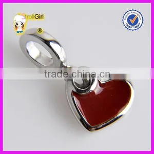 Jewelry On Line 925 Sterling Silver Enamel Heart European Charm Beads thumbnail-2
