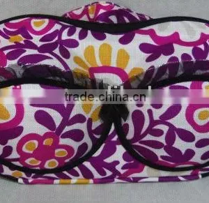 Purple Flower Patterned EVA Bra Case thumbnail-1