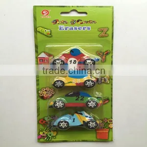 3D Car Shape Funny Erasers thumbnail-1