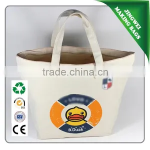 Factory Sale Cheap Canvas Tote Bag With Zipper thumbnail-1
