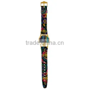 Fancy Kids Sandwich Band Watch Full Printing Plastic Band Watch Child thumbnail-2