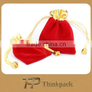 Drawstring Velveteen Jewelry Pouch thumbnail-1