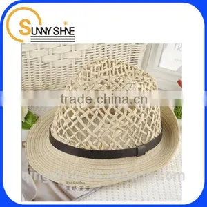 Sunny Shine Promotional Straw Panama Wholesale Ladies Fashion Straw Hat thumbnail-2