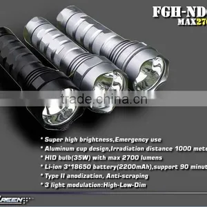 Rechargeable 18650 Battery 35W Xenon Led Flashlight thumbnail-2